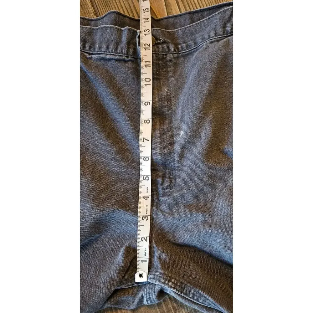 Carhartt Carpenter Jeans 42 X 30‎ Gray Dungaree Fit Denim Straight Leg Cotton